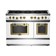  48" Classic Stove Classic Collection Pastel Blue Brushed Brass