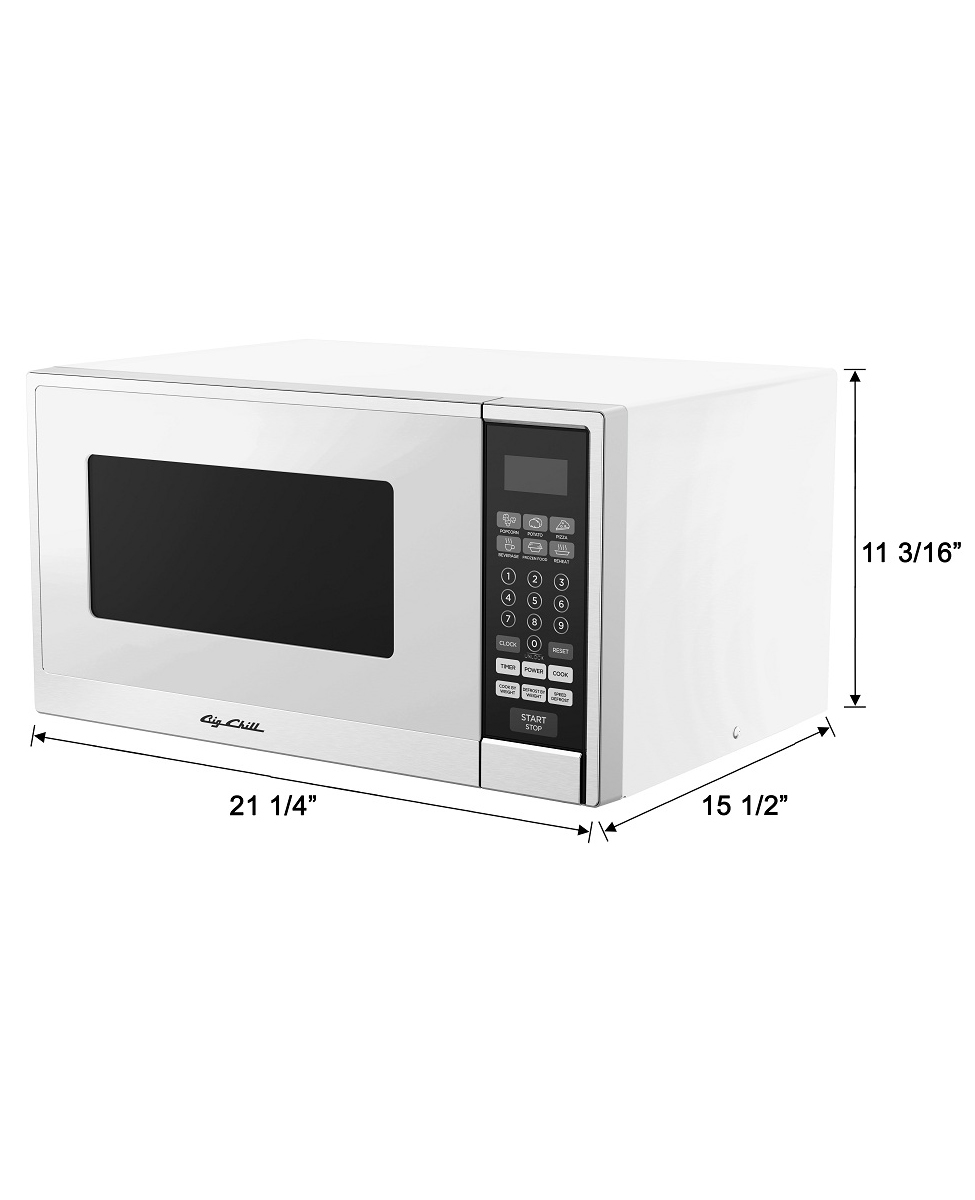 Classic Microwave Dimensions Diagram