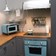 30 Electric Wall Oven Retro Collection Lifestyle Beach Blue