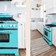 36 Retro Stove Retro Collection Lifestyle Beach Blue